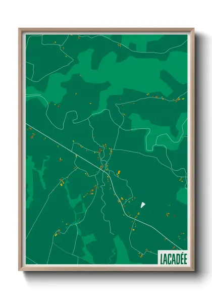 Une affiche de carte sur Lacadée