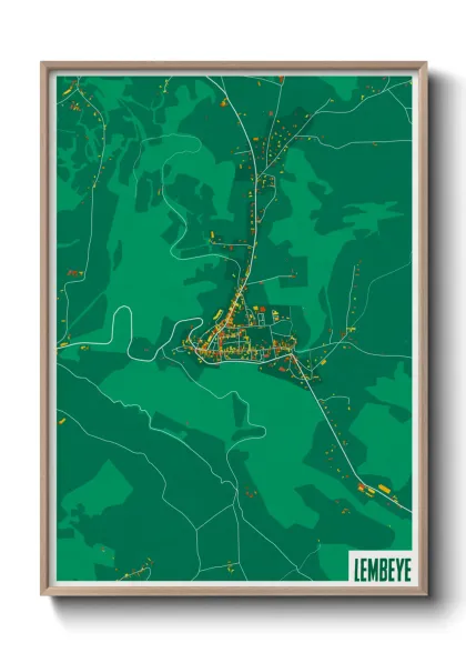 Une affiche de carte sur Lembeye
