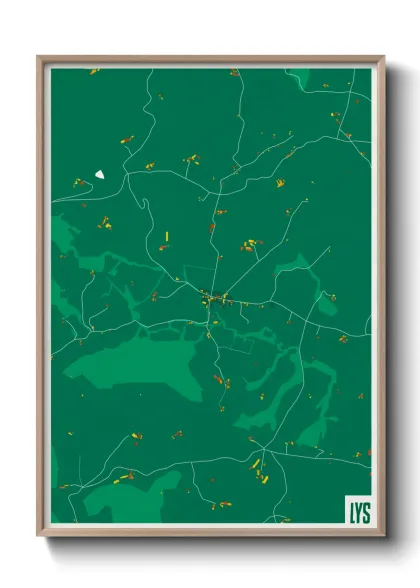 Une affiche de carte sur Lys