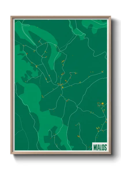 Une affiche de carte sur Mialos