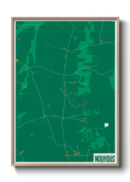 Une affiche de carte sur Mouhous