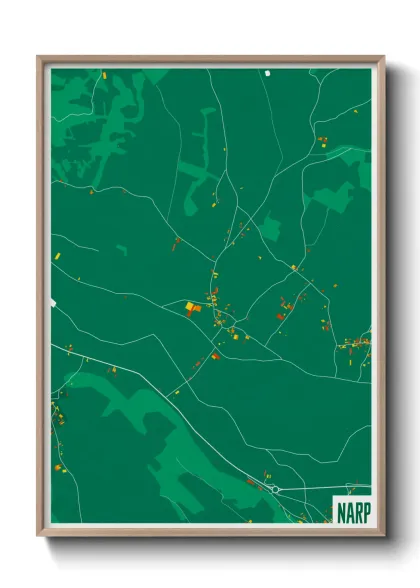 Une affiche de carte sur Narp