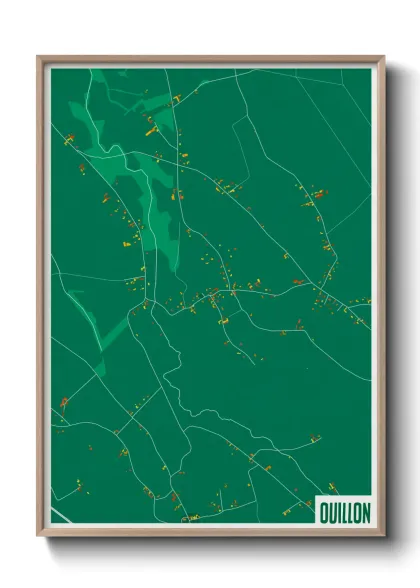 Une affiche de carte sur Ouillon