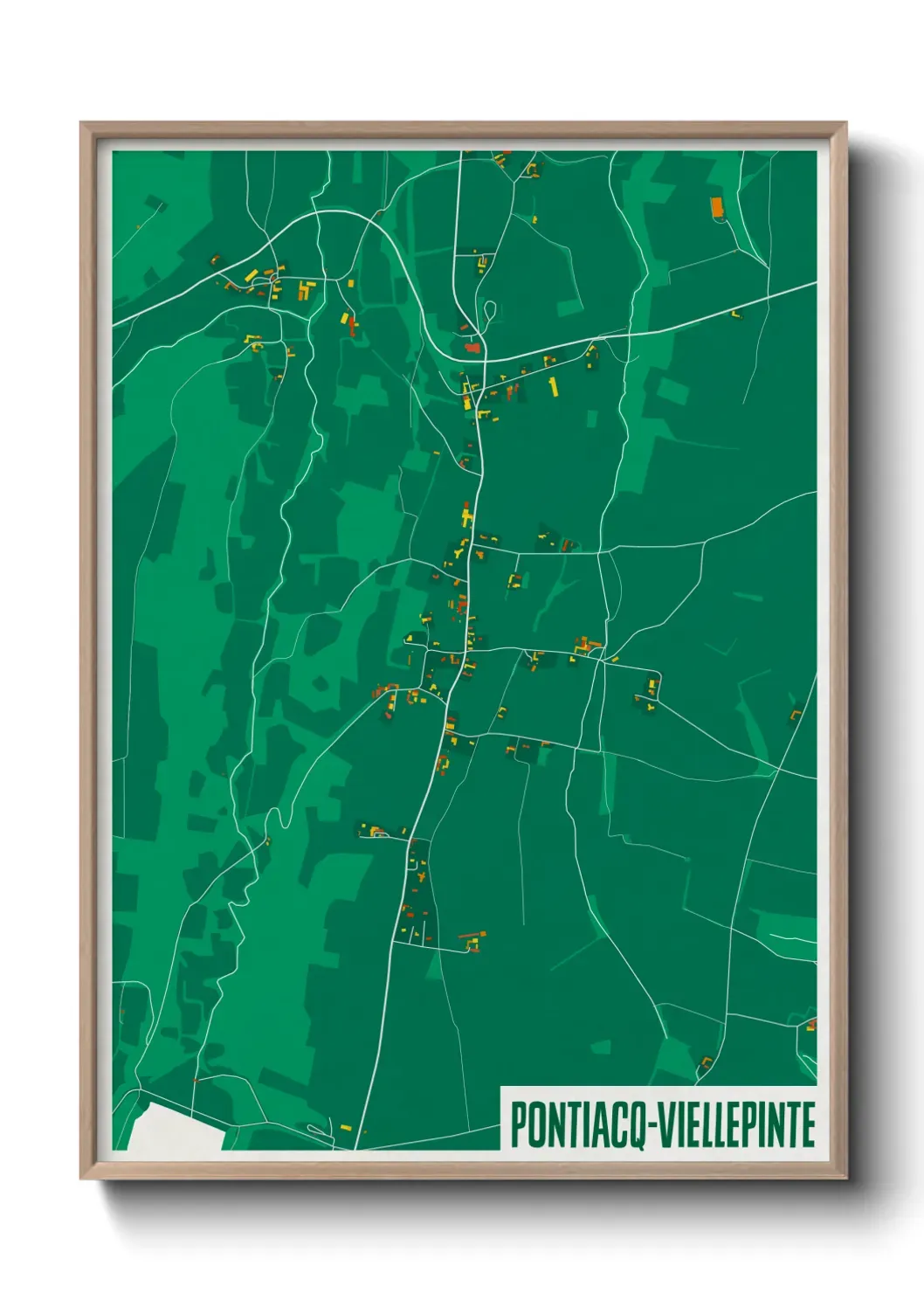 Un poster cartePontiacq-Viellepinte