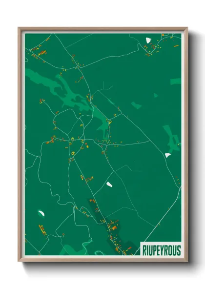 Une affiche de carte sur Riupeyrous