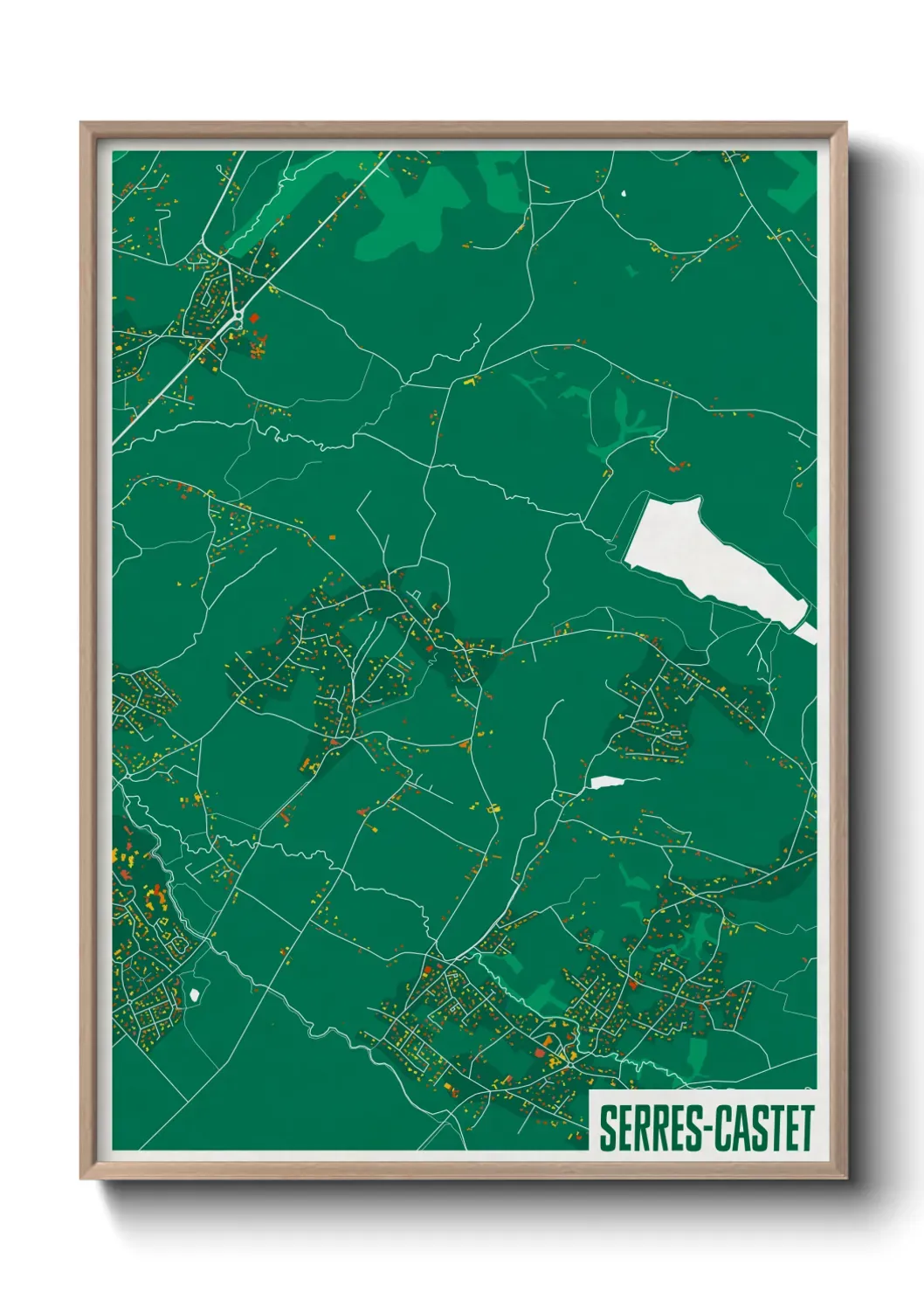 Un poster carteSerres-Castet