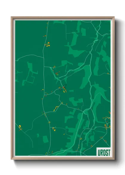 Une affiche de carte sur Urost