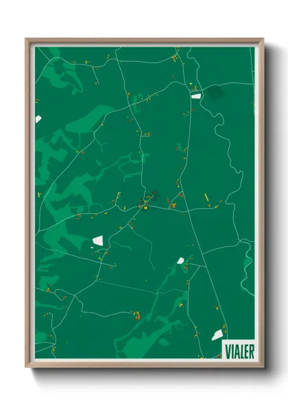 Une affiche de carte sur Vialer