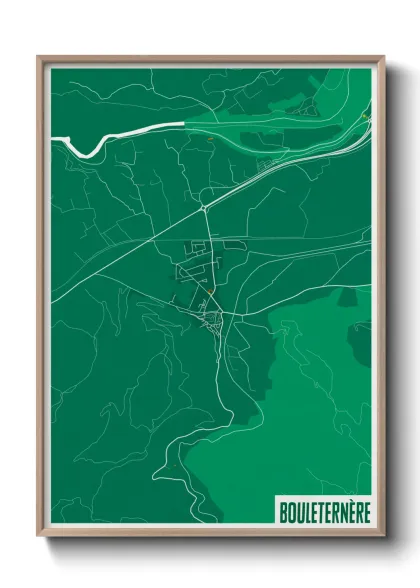 Une affiche de carte sur Bouleternère