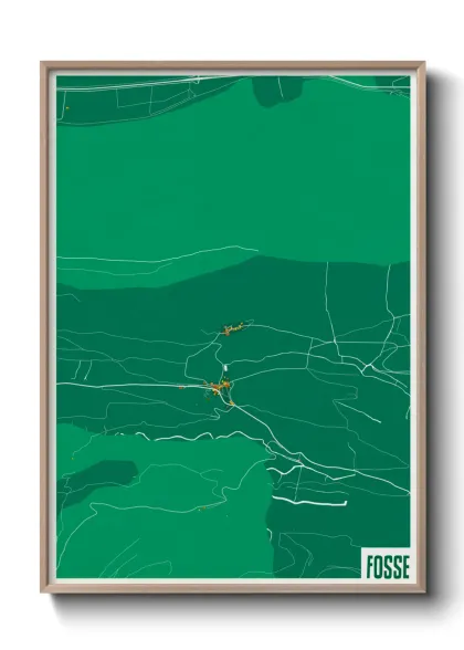Une affiche de carte sur Fosse