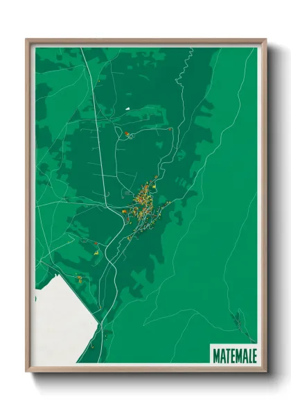 Une affiche de carte sur Matemale