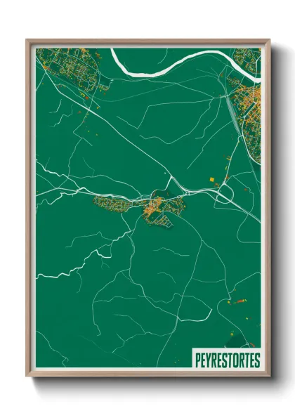 Une affiche de carte sur Peyrestortes