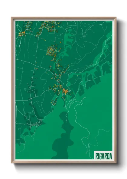 Une affiche de carte sur Rigarda