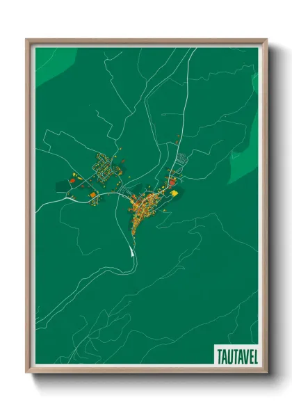 Une affiche de carte sur Tautavel