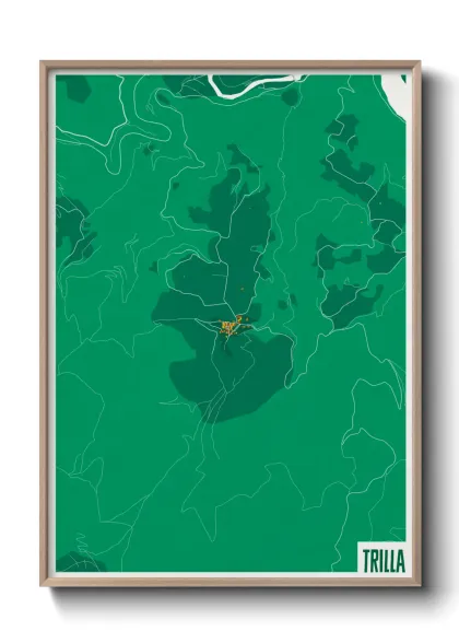 Une affiche de carte sur Trilla