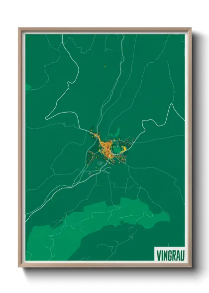 Une affiche de carte sur Vingrau