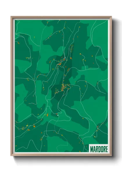 Une affiche de carte sur Mardore