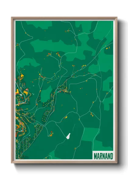 Une affiche de carte sur Marnand