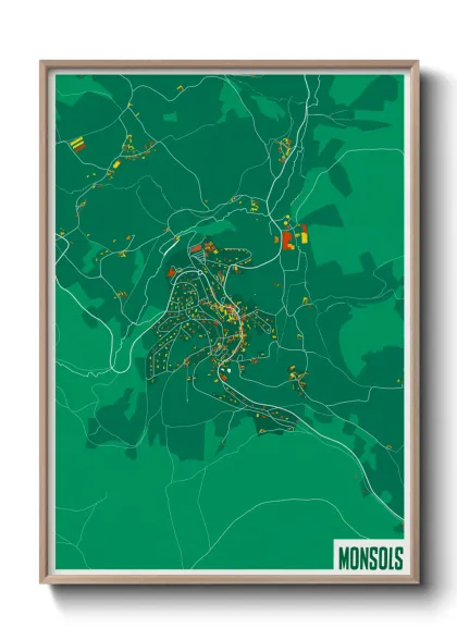 Une affiche de carte sur Monsols