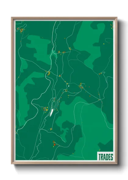 Une affiche de carte sur Trades