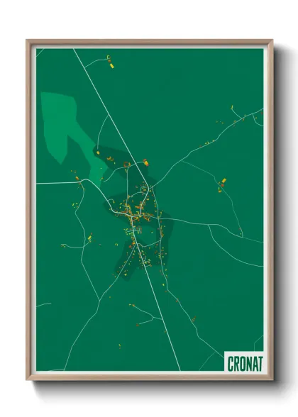 Une affiche de carte sur Cronat