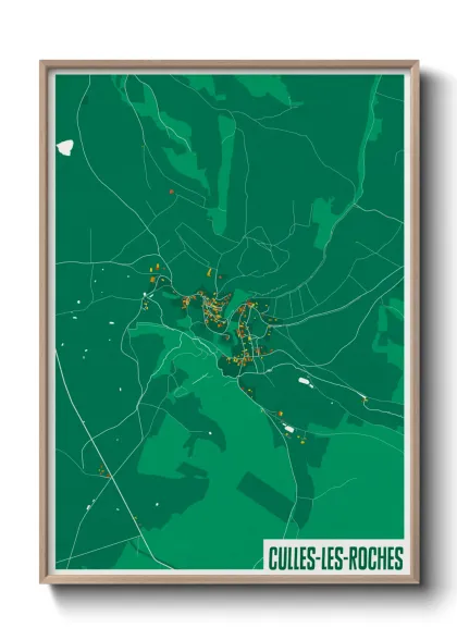 Une affiche de carte sur Culles-les-Roches