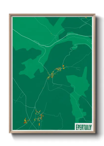 Une affiche de carte sur Épertully