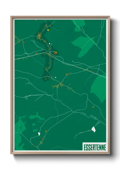 Une affiche de carte sur Essertenne