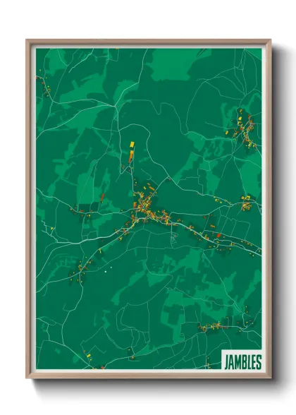 Une affiche de carte sur Jambles
