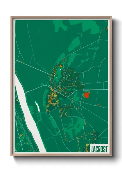 Une affiche de carte sur Lacrost