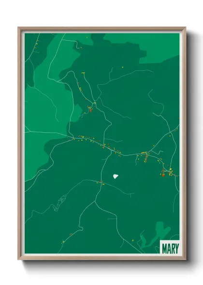 Une affiche de carte sur Mary