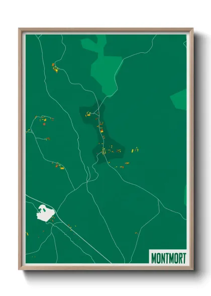 Une affiche de carte sur Montmort