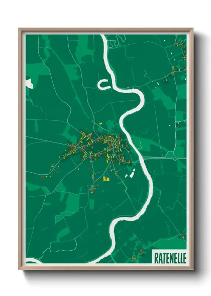Une affiche de carte sur Ratenelle