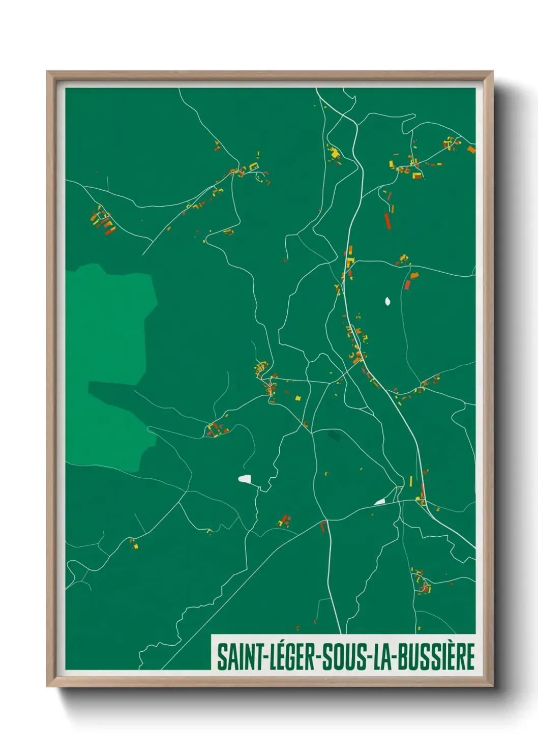 Un poster carteSaint-Léger-sous-la-Bussière