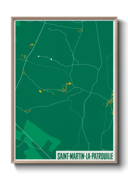 Une affiche de carte sur Saint-Martin-la-Patrouille
