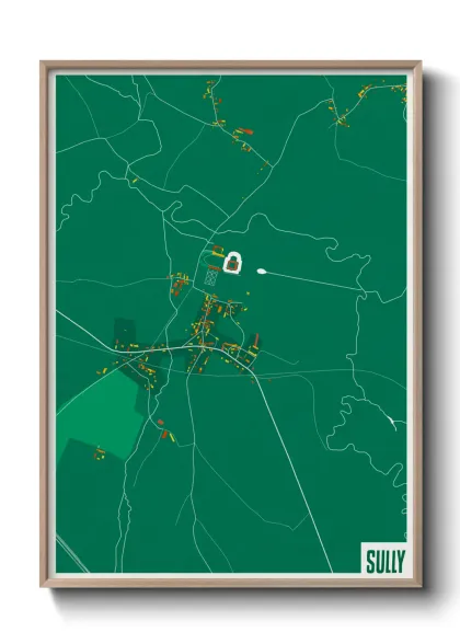 Une affiche de carte sur Sully