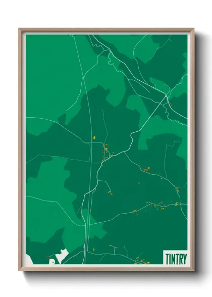 Une affiche de carte sur Tintry