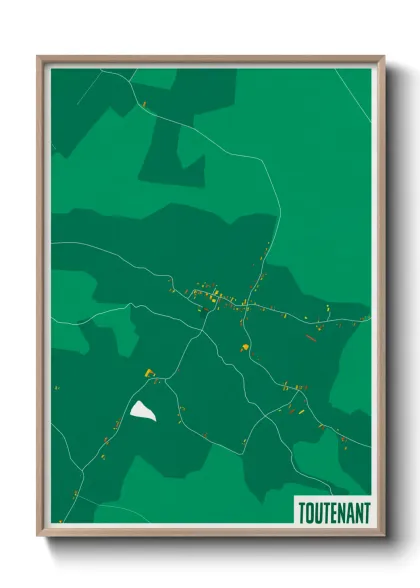 Une affiche de carte sur Toutenant