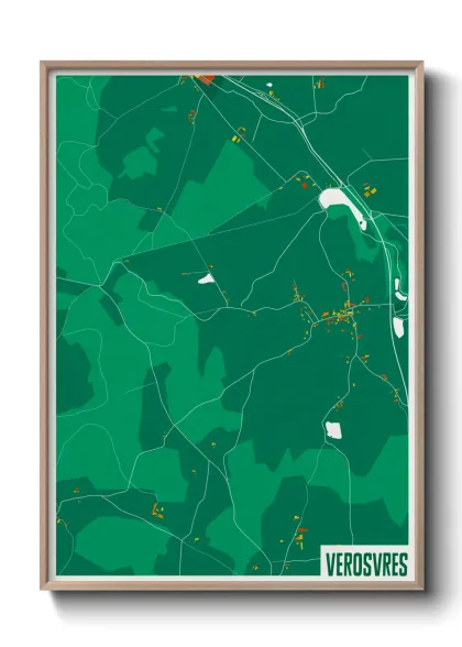 Une affiche de carte sur Verosvres