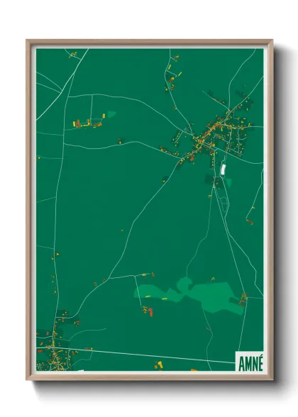 Une affiche de carte sur Amné