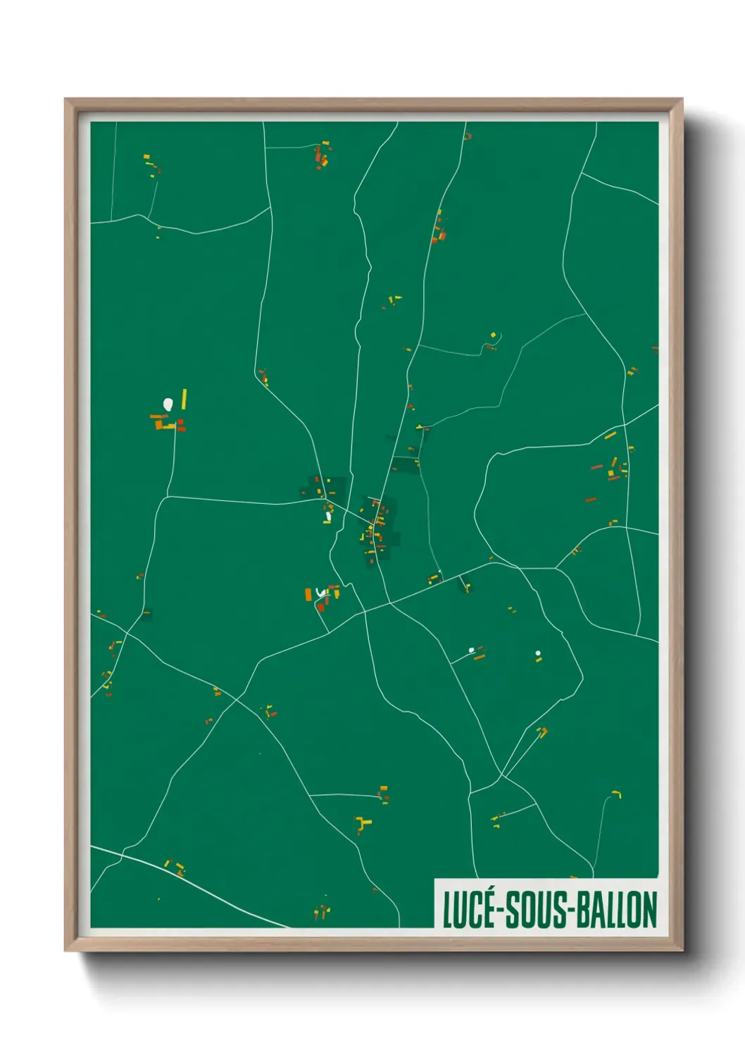 Un poster carteLucé-sous-Ballon