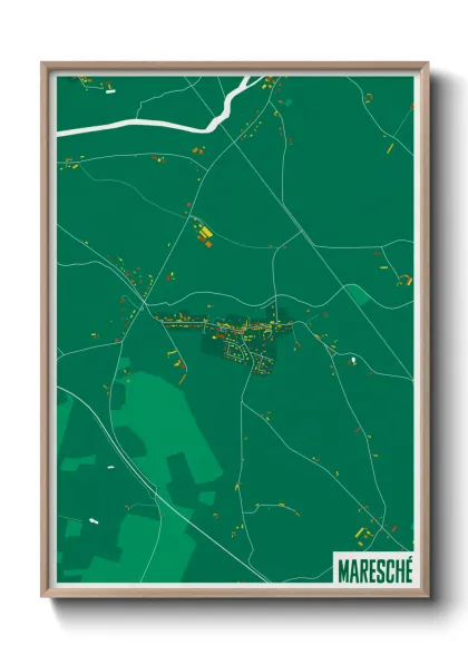 Une affiche de carte sur Maresché