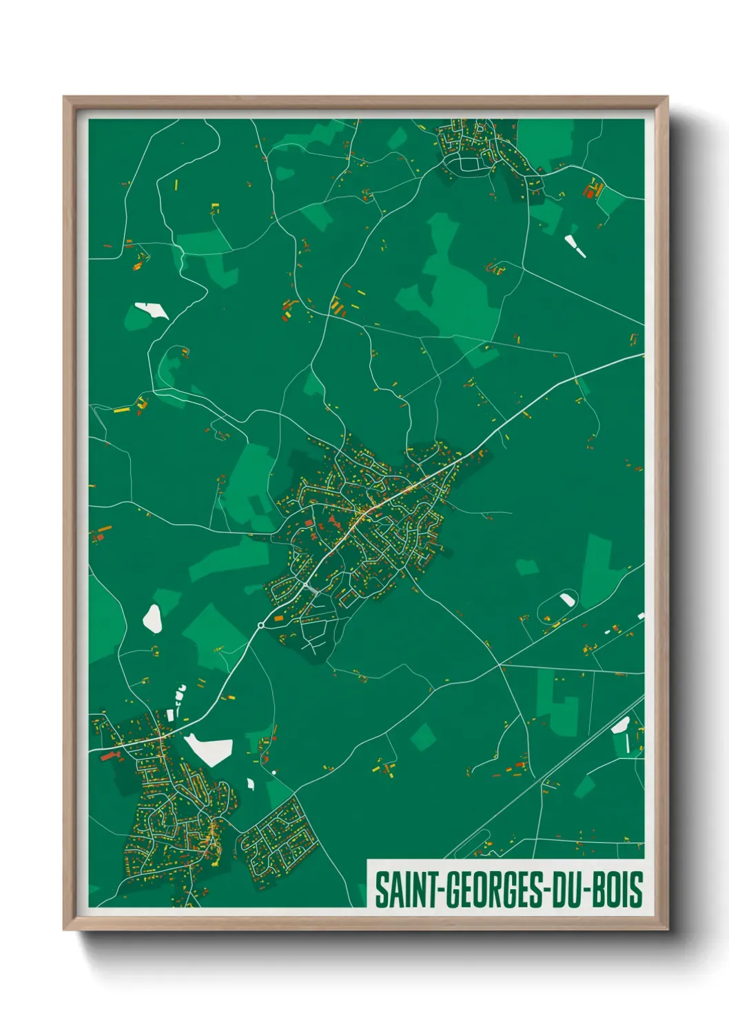 Un poster carteSaint-Georges-du-Bois