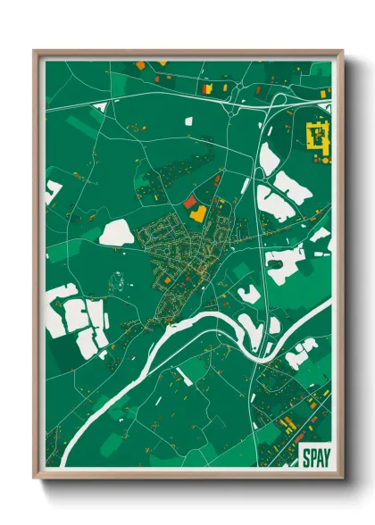 Une affiche de carte sur Spay