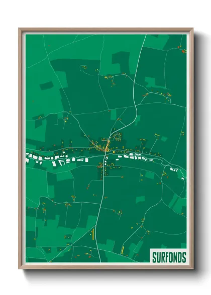 Une affiche de carte sur Surfonds