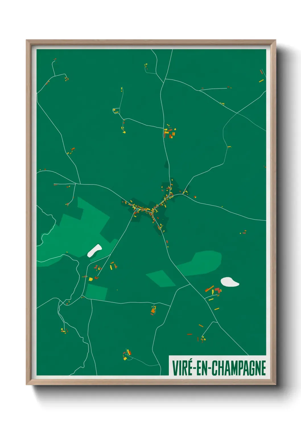 Un poster carteViré-en-Champagne