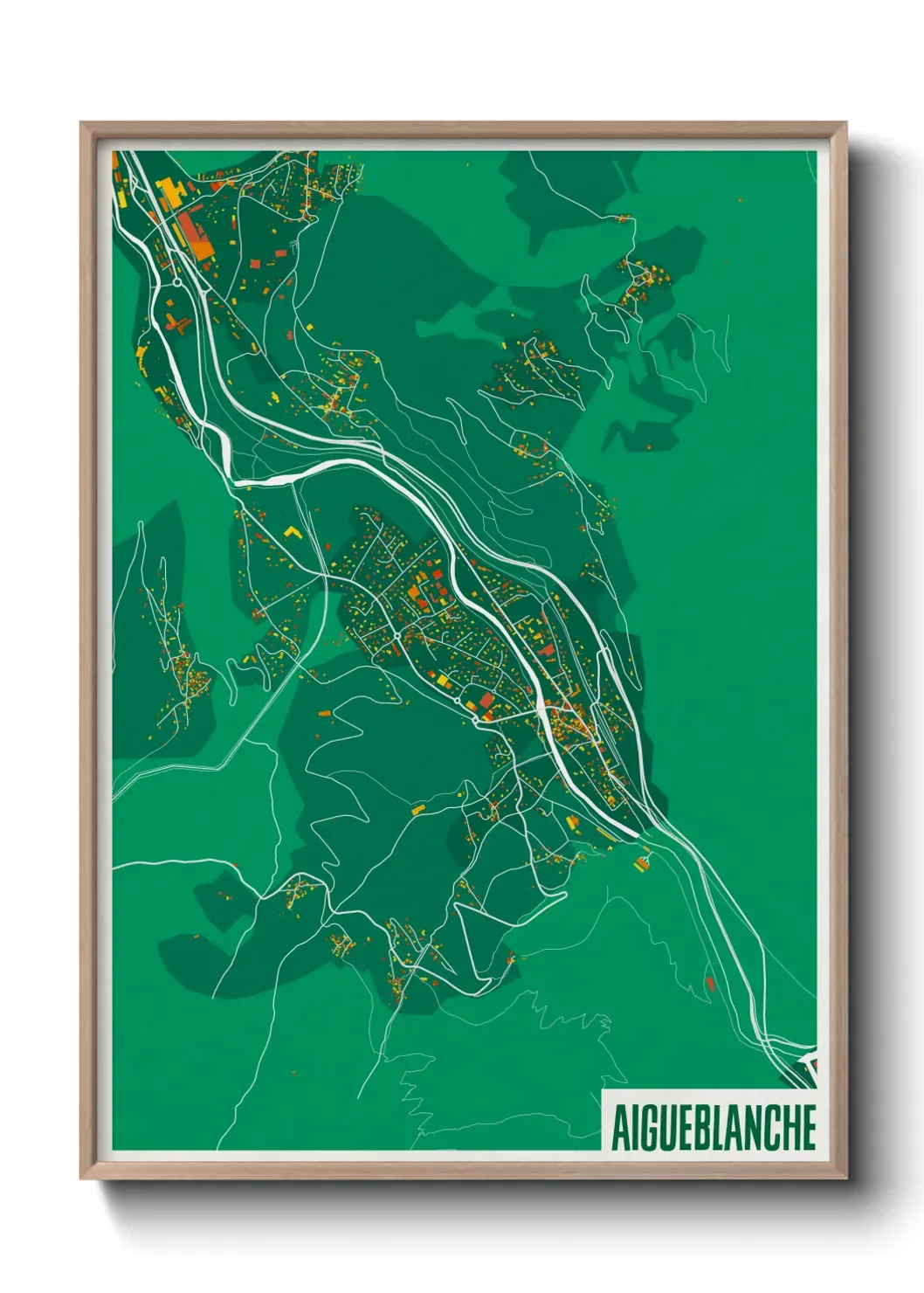 Un poster carteAigueblanche