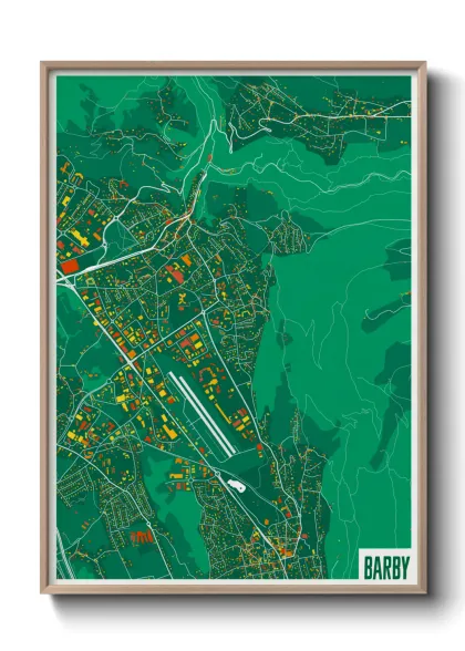 Une affiche de carte sur Barby