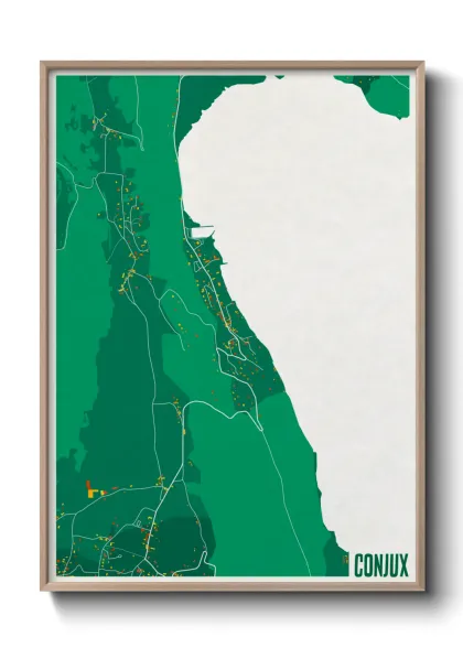 Une affiche de carte sur Conjux