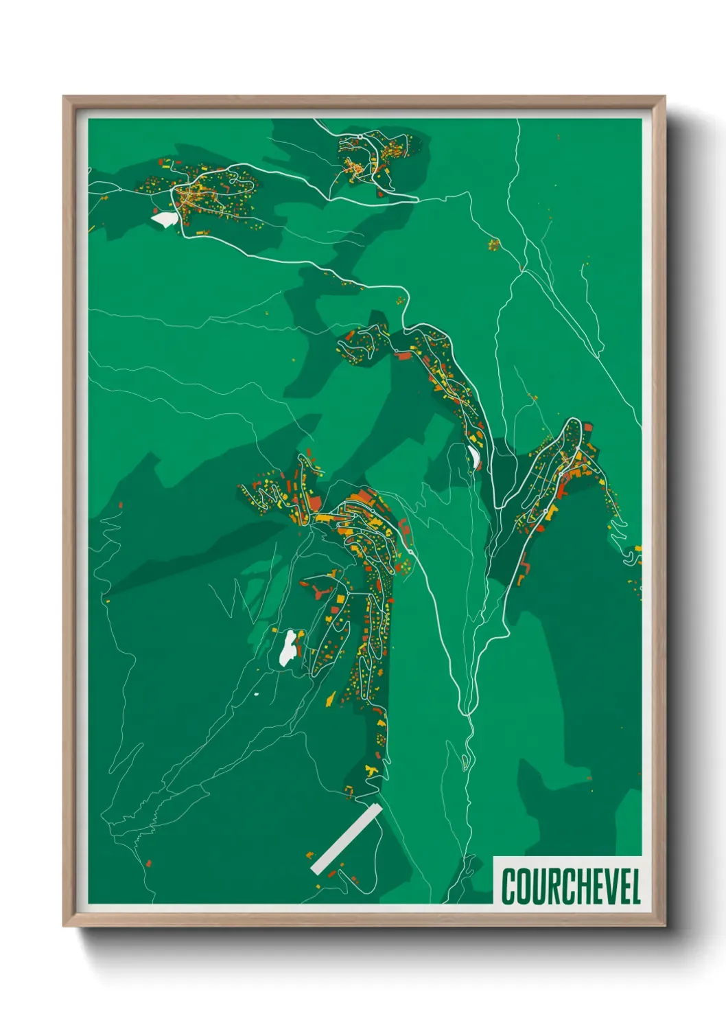 Un poster carteCourchevel
